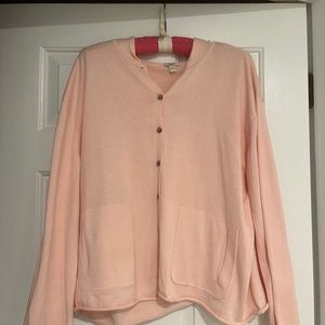 J Jill Large pink sweater NWT